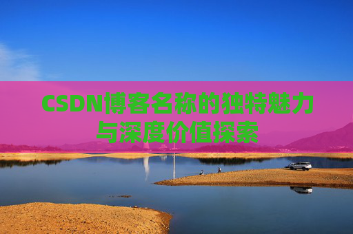 CSDN博客名称的独特魅力与深度价值探索